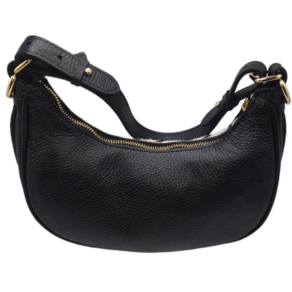 Charlie Leather Belluccina Black & White Zebra Print Small Shoulder Bag - NWT - Picture 3 of 15